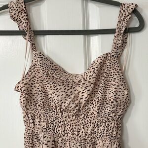 Pink Lily animal print midi dress